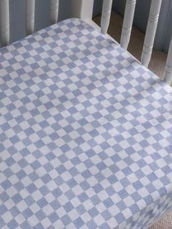 Avery Row Cotbed Fitted Sheet, Coastline - view 2, Coastline