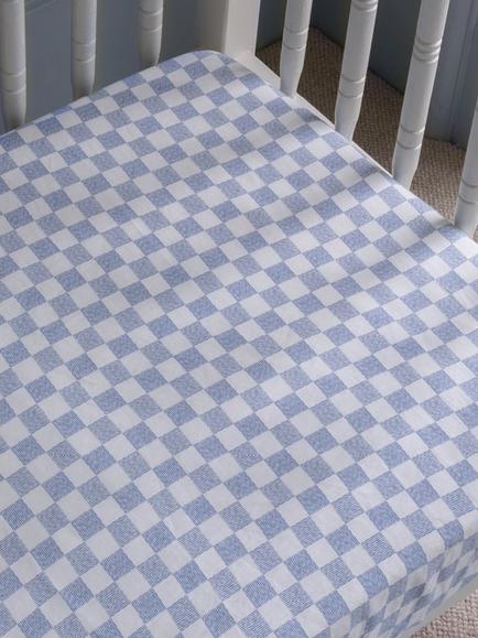 Avery Row Cotbed Fitted Sheet, Coastline - view 2, Coastline