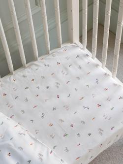 Avery Row Cotbed Fitted Sheet, Little Farm - view 2, Little Farm