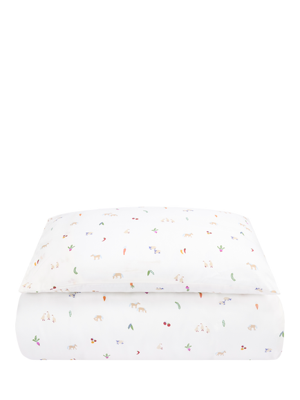Avery Row Little Farm Duvet Cover & Pillowcase Set, Cotbed, Little Farm