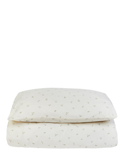 Avery Row Nettle Scatter Duvet Cover & Pillowcase Set, Cotbed, Nettle Scatter