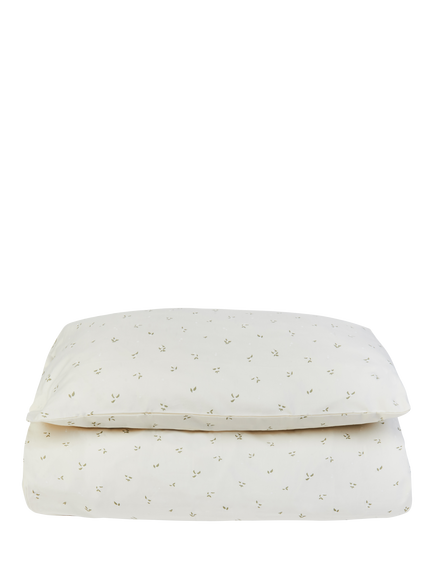 Avery Row Nettle Scatter Duvet Cover & Pillowcase Set, Cotbed, Nettle Scatter