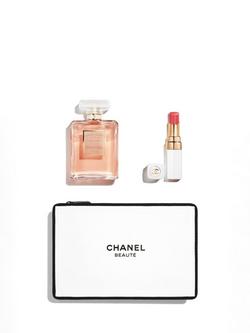 CHANEL Coco Mademoiselle Eau de Parfum 50ml, Rouge Coco Baume and Pouch Fragrance Gift Set, 