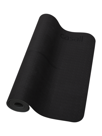 Casall Yoga Mat Position 4mm, Black, Black/Grey