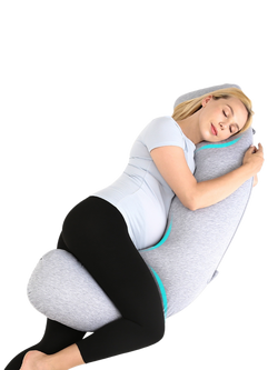 Momcozy Dreamlign U Pro Air Layer Maternity Pillow, Grey - view 2, Grey