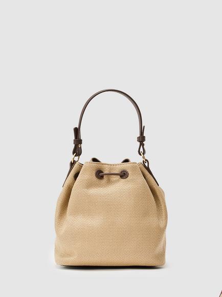 Reiss Evie Bucket Bag, Natural - view 2, Natural