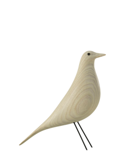 Vitra Eames House Wood Bird Ornament, Cotton White Ash, Cotton White Ash