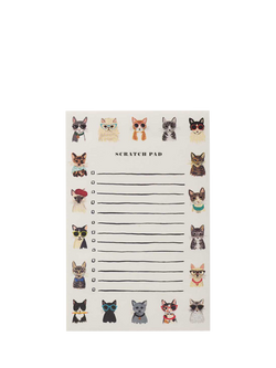 Rifle Paper Co. Cool Cats Notepad, Multi, Multi