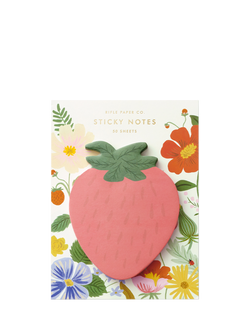 Rifle Paper Co. Strawberry Sticky Notes, Red, Red