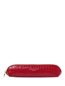 Aspinal of London Large Pencil Case, Cherry