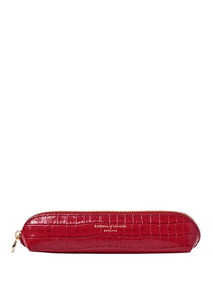 Aspinal of London Large Pencil Case, Cherry