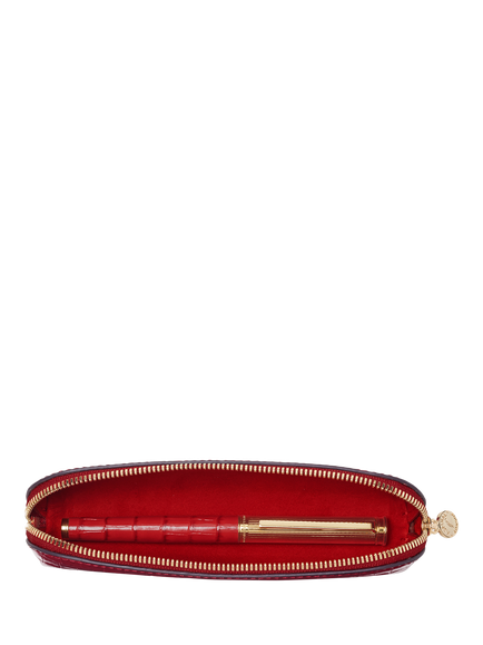 Aspinal of London Large Pencil Case - view 2, Cherry