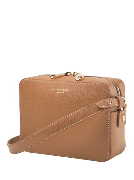 Aspinal of London Camera Crossbody Bag - view 2, Caramel