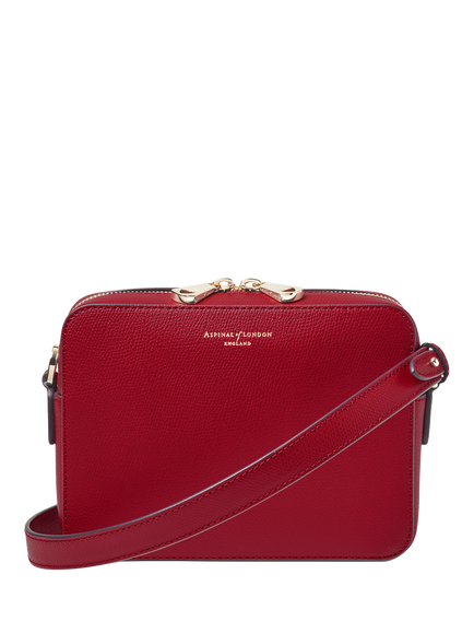 Aspinal of London Camera Crossbody Bag, Cherry
