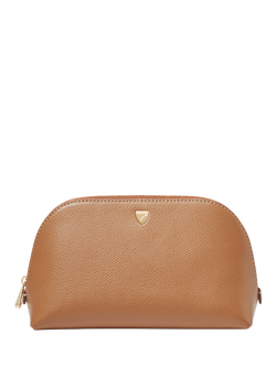 Aspinal of London Leather Cosmetic Case, Caramel