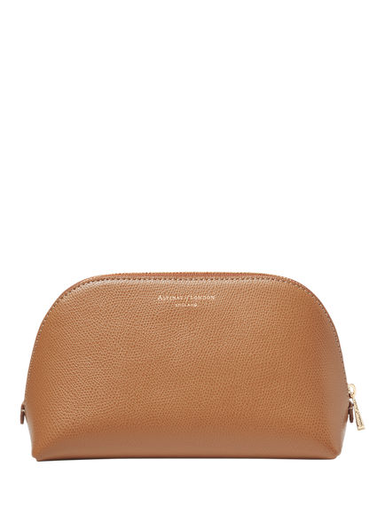 Aspinal of London Leather Cosmetic Case - view 2, Caramel