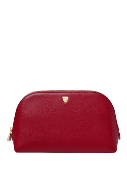 Aspinal of London Leather Cosmetic Case, Cherry