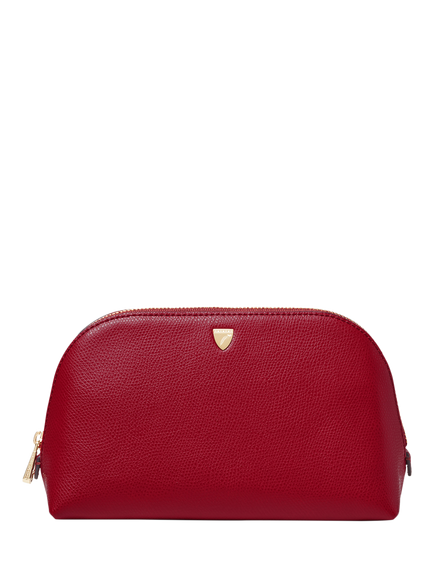 Aspinal of London Leather Cosmetic Case, Cherry