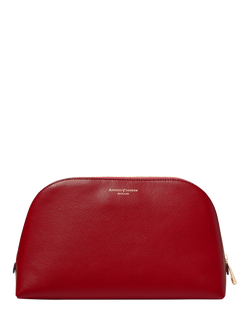 Aspinal of London Classic Leather Toiletry Bag - view 2, Cherry