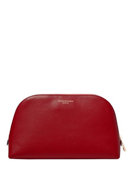 Aspinal of London Classic Leather Toiletry Bag - view 2, Cherry
