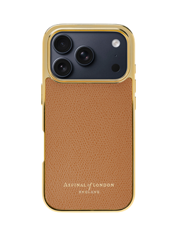 Aspinal of London iPhone 17 Pro Leather Case, Caramel