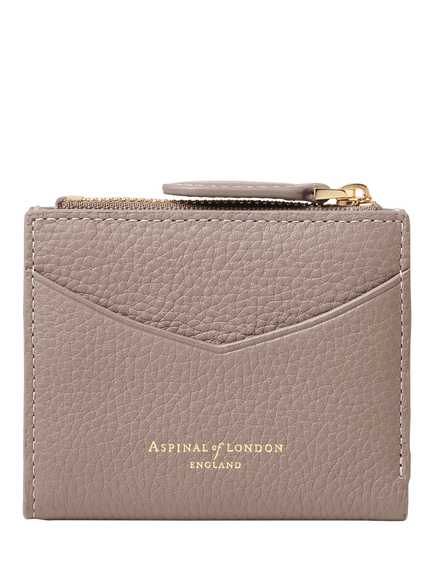 Aspinal of London Hudson Leather Pocket Wallet, Moleskin, Moleskin