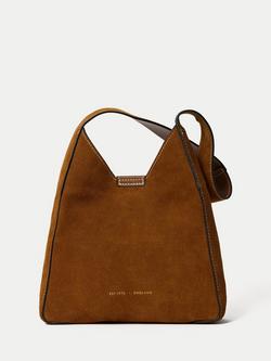 Jigsaw Mini Heckfield Pure Suede Bag, Tan, Tan