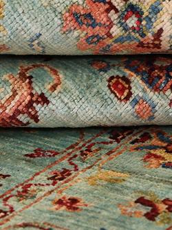 Gooch Oriental Sultani Pure Wool Rug, Aqua, L151 x W91 cm - view 2, Aqua