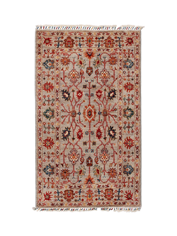 Gooch Oriental Sultani Pure Wool Rug, Grey, L150 x W88 cm, Grey