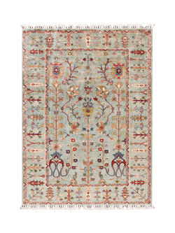 Gooch Oriental Sultani Pure Wool Rug, Grey, L172 x W124 cm, Grey