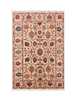 Gooch Oriental Sultani Pure Wool Rug, Ivory, L178 x W120 cm, Ivory