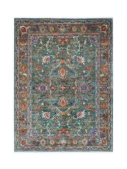 Gooch Oriental Sultani Pure Wool Rug, Green, L189 x W151 cm, Green