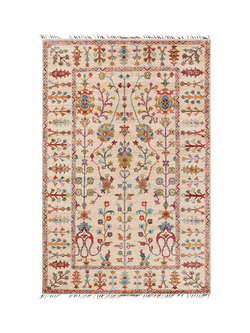 Gooch Oriental Sultani Pure Wool Rug, Ivory, L193 x W127 cm, Ivory