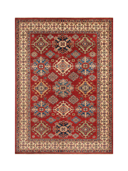 Gooch Oriental Supreme Kazak Pure Wool Rug, Red, L209 x W155 cm, Red