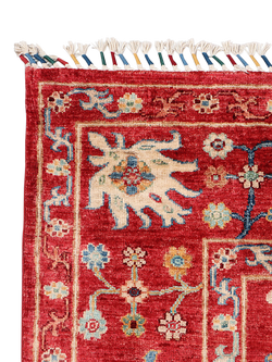 Gooch Oriental Sultani Pure Wool Rug, Red, L243 x W170 cm - view 2, Red