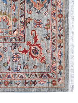 Gooch Oriental Sultani Pure Wool Rug, Grey, L246 x W170 cm - view 2, Grey