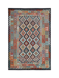 Gooch Oriental Kelim Pure Wool Rug, Multi, L293 x W200 cm, Multi