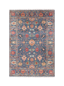 Gooch Oriental Sultani Pure Wool Rug, Blue, L298 x W202 cm, Blue