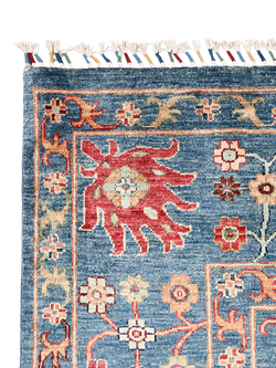 Gooch Oriental Sultani Pure Wool Rug, Blue, L298 x W202 cm - view 2, Blue