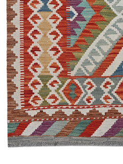 Gooch Oriental Kelim Pure Wool Rug, Multi, L300 x W202 cm - view 2, Multi