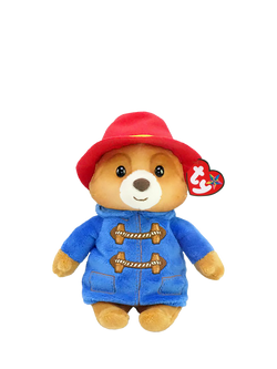 Paddington Bear Ty Beanie Babies Medium Plush Soft Toy, Multi