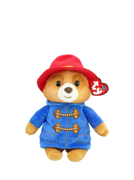 Paddington Bear Ty Beanie Babies Medium Plush Soft Toy, Multi