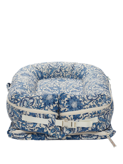 DockATot Deluxe+ William Morris Pink and Rose Baby Pod - view 2, Blue