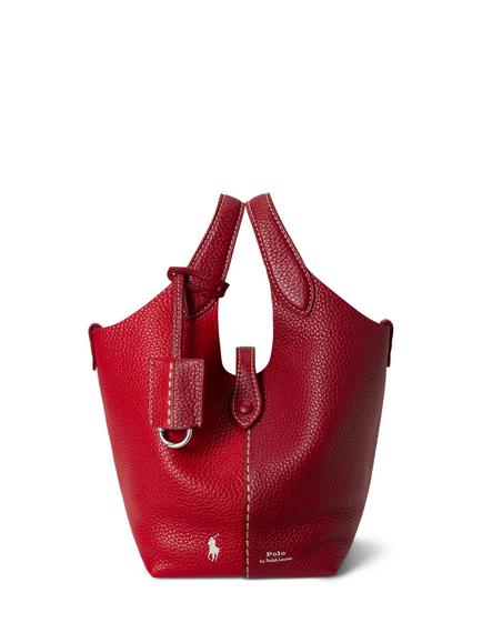 Ralph Lauren Polo Play Small Leather Crossbody Bag, Rose/Cherry