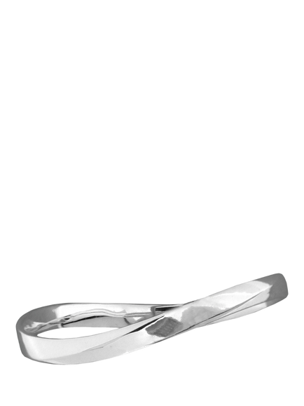 Nina B Sterling Silver Slip On Wave Bracelet - view 2, Silver