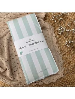 MAMA SHACK Foldable Travel Changing Mat, Stripe Sage - view 2, Stripe Sage