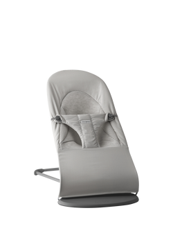 BabyBjörn Bliss Tri Fabric Baby Bouncer, Light Grey, Light Grey