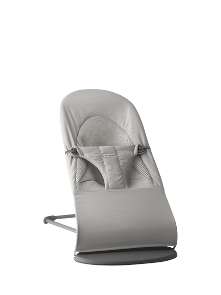 BabyBjörn Bliss Tri Fabric Baby Bouncer, Light Grey, Light Grey