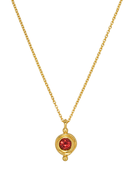 Ottoman Hands Birthstone Necklace, January