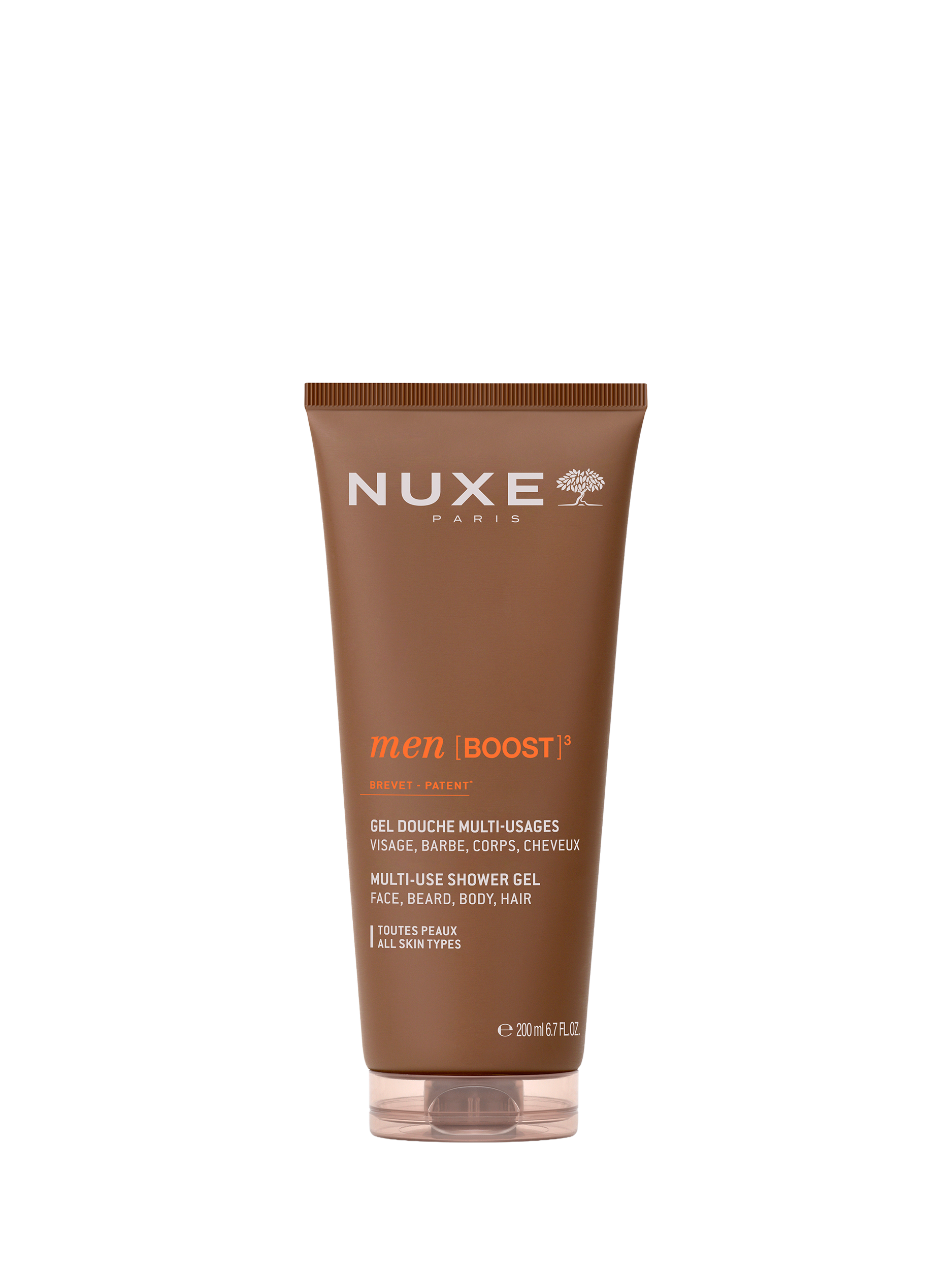 Product image 1 of 4, which shows NUXE Men [BOOST]³ Multi-Use Shower Gel, 200ml